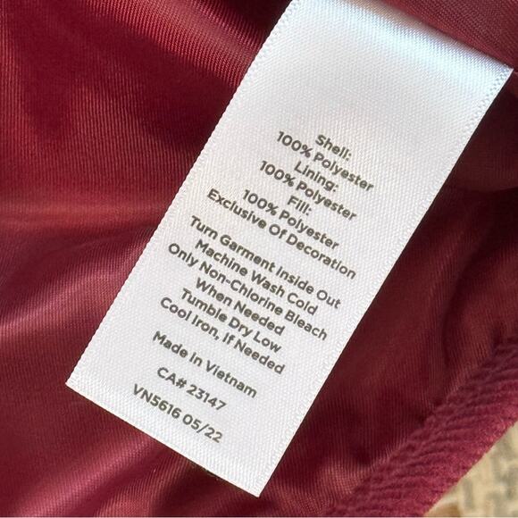 Talbots Splendid Floral Purple Lightweight Quilted Barn Jacket Women’s Large - Picture 10 of 10